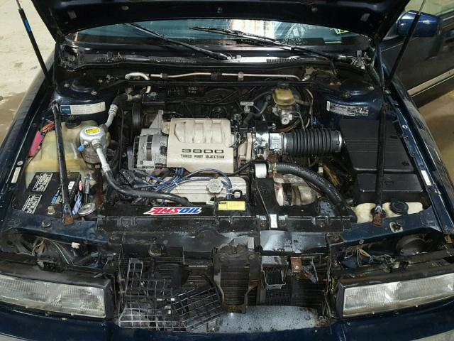 1G4EZ13L1NU409045 - 1992 BUICK RIVIERA BLUE photo 7