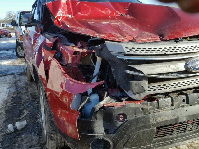 1FMHK8B86BGA54133 - 2011 FORD EXPLORER RED photo 9