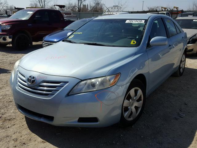 4T4BE46K68R017689 - 2008 TOYOTA CAMRY CE BLUE photo 2