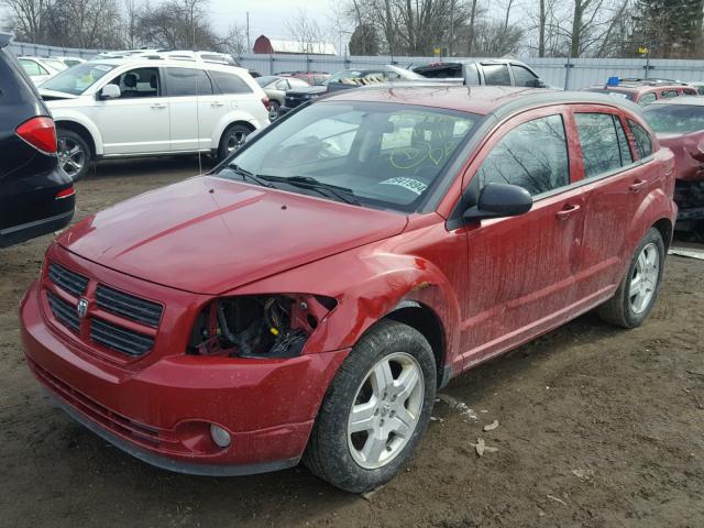 1B3HB48A99D117908 - 2009 DODGE CALIBER SX RED photo 2