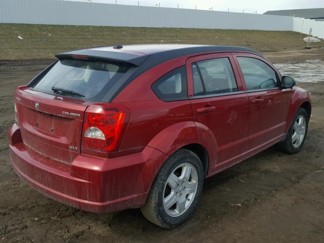 1B3HB48A99D117908 - 2009 DODGE CALIBER SX RED photo 4