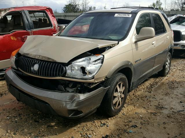 3G5DB03E12S594409 - 2002 BUICK RENDEZVOUS GOLD photo 2