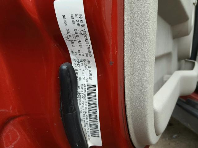 1J8HG58N26C306144 - 2006 JEEP COMMANDER RED photo 10