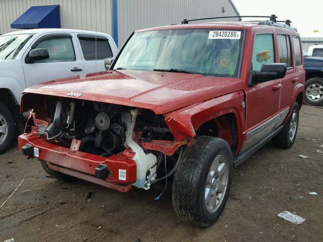 1J8HG58N26C306144 - 2006 JEEP COMMANDER RED photo 2
