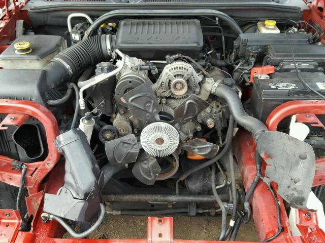 1J8HG58N26C306144 - 2006 JEEP COMMANDER RED photo 7