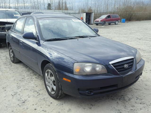 KMHDN46D44U808463 - 2004 HYUNDAI ELANTRA GL BLUE photo 1