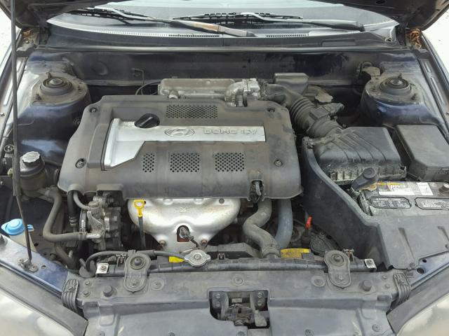 KMHDN46D44U808463 - 2004 HYUNDAI ELANTRA GL BLUE photo 7