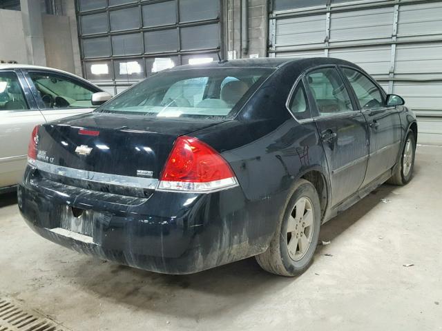 2G1WB5EK0A1203464 - 2010 CHEVROLET IMPALA LT BLACK photo 4