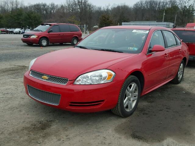 2G1WG5E38C1107580 - 2012 CHEVROLET IMPALA LT RED photo 2