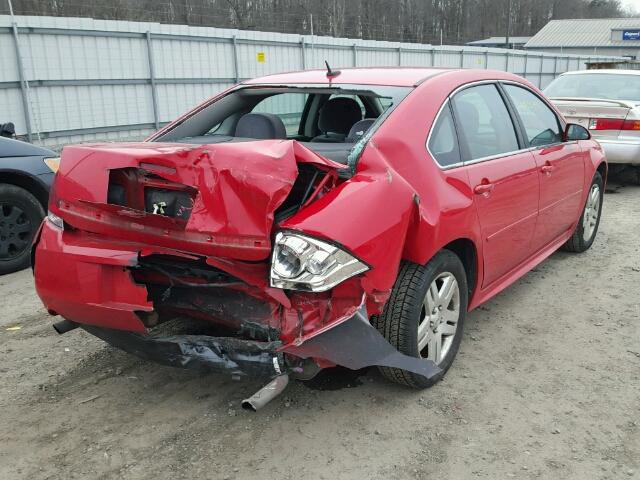 2G1WG5E38C1107580 - 2012 CHEVROLET IMPALA LT RED photo 4