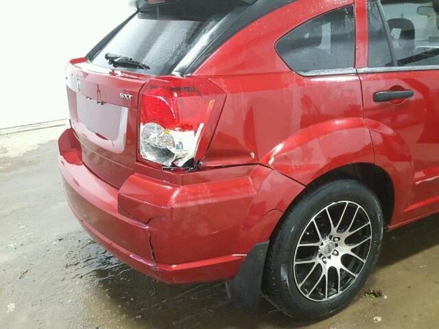 1B3HB48B47D227996 - 2007 DODGE CALIBER SX RED photo 9