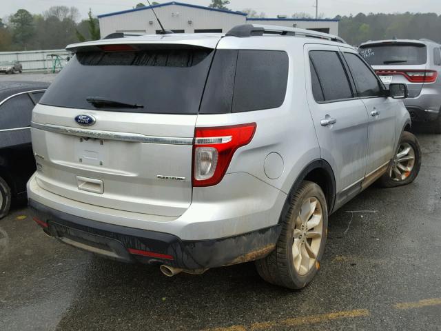 1FM5K7F8XDGC39828 - 2013 FORD EXPLORER L SILVER photo 4