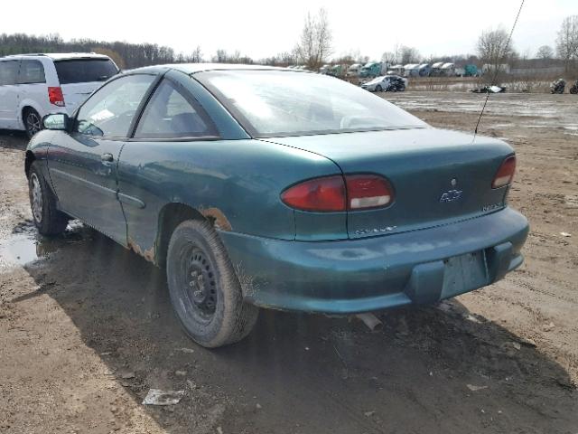 1G1JC1242VM143817 - 1997 CHEVROLET CAVALIER B GREEN photo 3