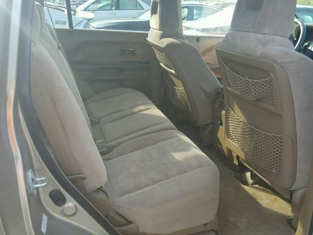 2HKYF18425H502680 - 2005 HONDA PILOT EX BEIGE photo 6