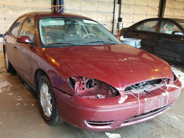 1FAFP56U75A312272 - 2005 FORD TAURUS SEL BURGUNDY photo 1