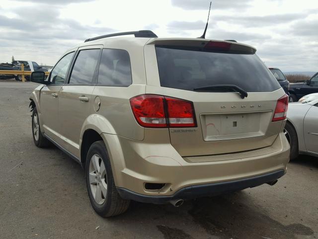 3D4PG1FG9BT530562 - 2011 DODGE JOURNEY MA GOLD photo 3