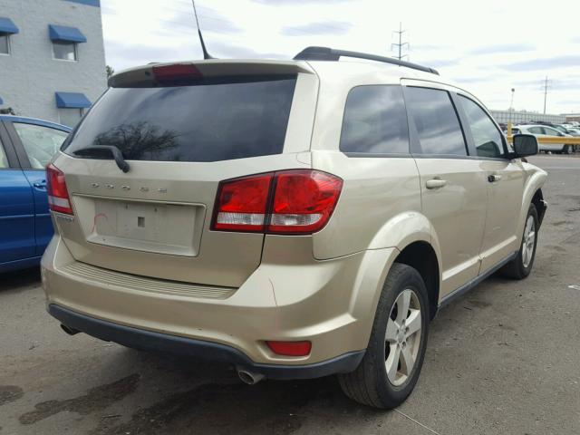 3D4PG1FG9BT530562 - 2011 DODGE JOURNEY MA GOLD photo 4