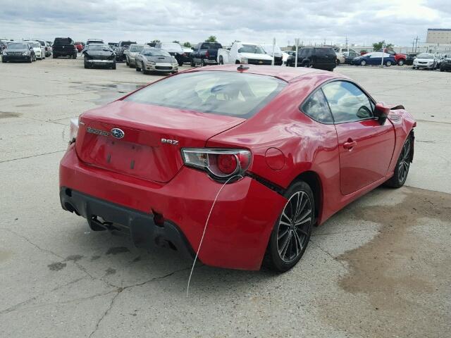 JF1ZCAB13E9600613 - 2014 SUBARU BRZ 2.0 PR RED photo 4