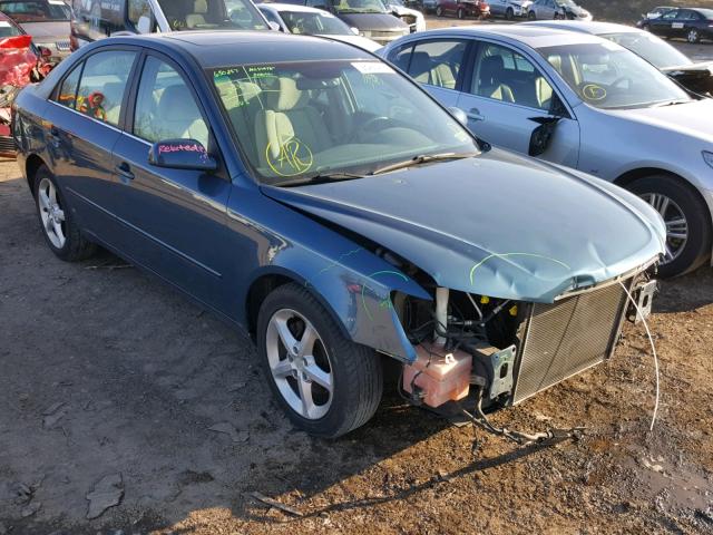 5NPEU46F77H253939 - 2007 HYUNDAI SONATA SE BLUE photo 1