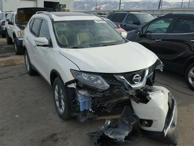 5N1AT2MV2EC871691 - 2014 NISSAN ROGUE S WHITE photo 1