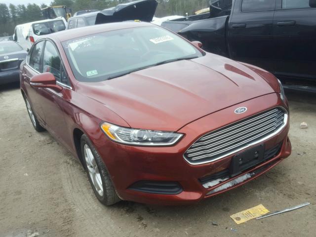 3FA6P0H7XER117699 - 2014 FORD FUSION SE RED photo 1