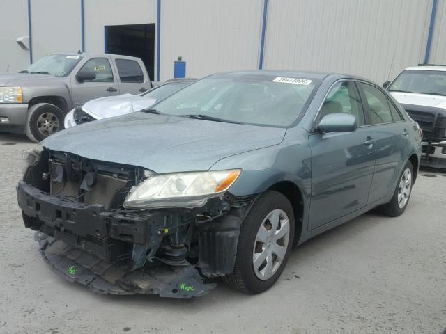 4T1BE46K27U564709 - 2007 TOYOTA CAMRY GREEN photo 2