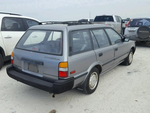 JT2AE92W0K3172096 - 1989 TOYOTA COROLLA DL GRAY photo 4