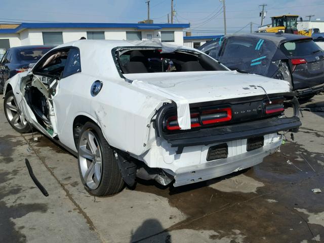 2C3CDZBTXJH209373 - 2018 DODGE CHALLENGER WHITE photo 3