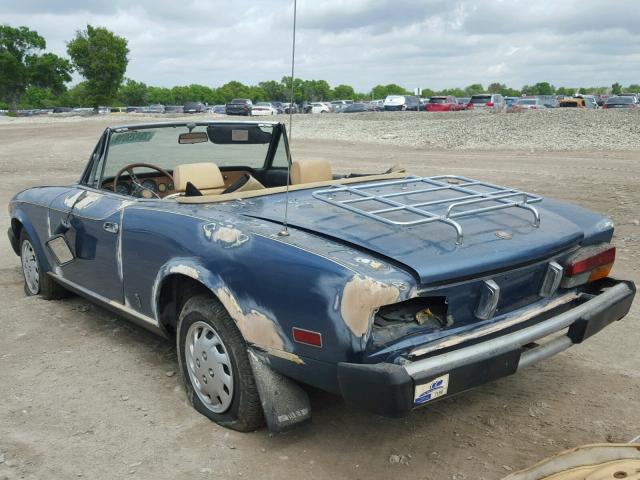 124CS20172558 - 1980 FIAT SPIDER BLUE photo 3