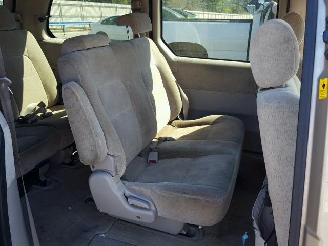 KNDUP132856686468 - 2005 KIA SEDONA EX BEIGE photo 6