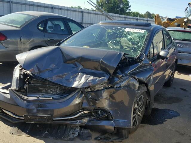 19XFB2F96DE050677 - 2013 HONDA CIVIC EXL 灰色 照片 2