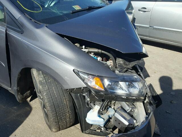 19XFB2F96DE050677 - 2013 HONDA CIVIC EXL 灰色 照片 9