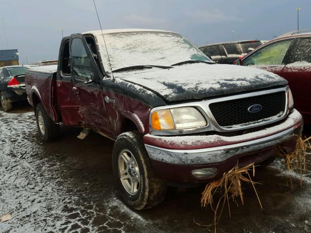 1FTRX18LX3NB04171 - 2003 FORD F150 MAROON photo 1