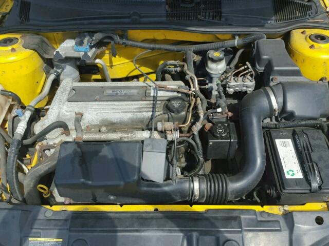 1G1JC12F657165531 - 2005 CHEVROLET CAVALIER YELLOW photo 7