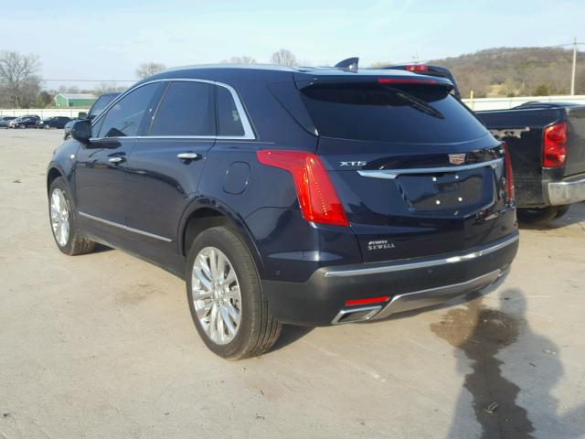 1GYKNFRS0HZ152444 - 2017 CADILLAC XT5 PLATIN BLUE photo 3