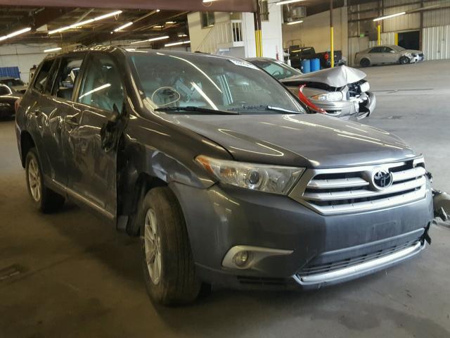 5TDBK3EH3BS066108 - 2011 TOYOTA HIGHLANDER CHARCOAL photo 1