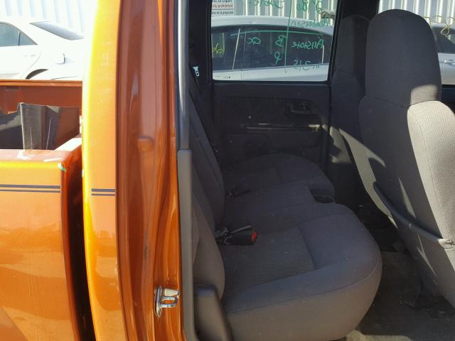 1GCCS136668187946 - 2006 CHEVROLET COLORADO ORANGE photo 6