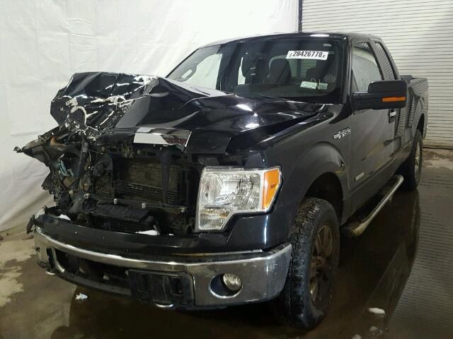 1FTFX1ET7CFB00385 - 2012 FORD F150 SUPER BLACK photo 2