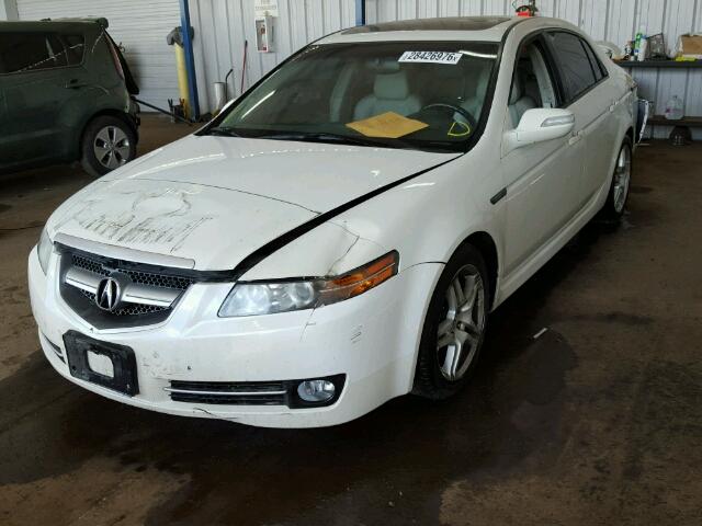 19UUA66227A048938 - 2007 ACURA TL WHITE photo 2