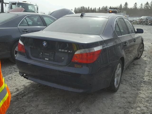 WBANF33567CS38809 - 2007 BMW 525 XI BLUE photo 4