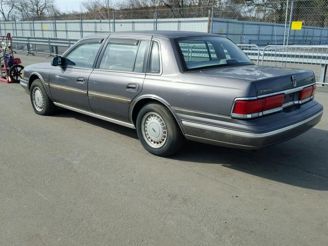 1LNCM9846MY788833 - 1991 LINCOLN CONTINENTA GRAY photo 3