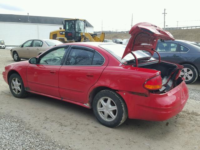 1G3NL52E13C184435 - 2003 OLDSMOBILE ALERO GL RED photo 3