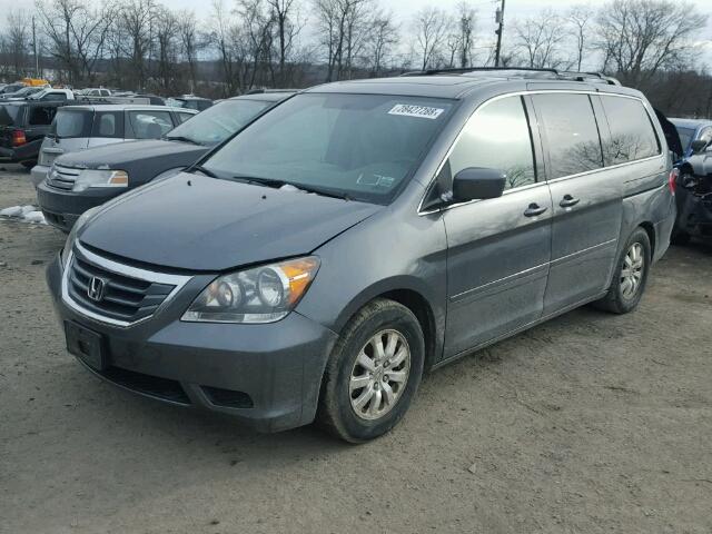 5FNRL3H77AB021478 - 2010 HONDA ODYSSEY EX GRAY photo 2