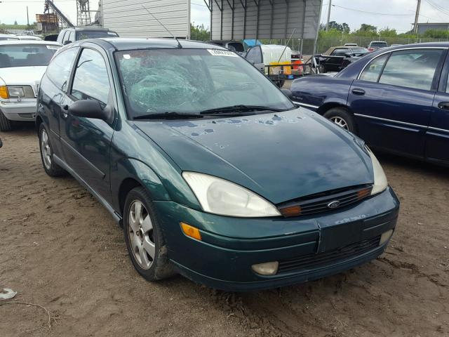 3FAFP313X1R188078 - 2001 FORD FOCUS ZX3 GREEN photo 1