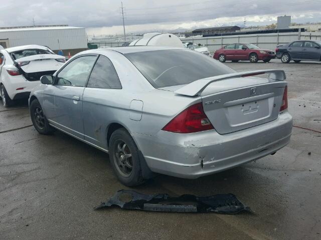 1HGEM22972L003529 - 2002 HONDA CIVIC EX Gümüş foto 3