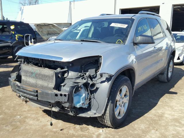 1GKER13768J204063 - 2008 GMC ACADIA SLE SILVER photo 2