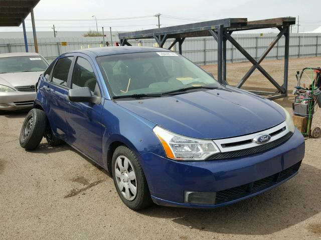 1FAHP34N58W233666 - 2008 FORD FOCUS S/SE BLUE photo 1