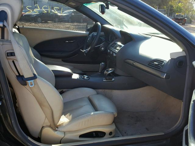 WBAEK73455B327610 - 2005 BMW 645 CI AUT BLACK photo 5