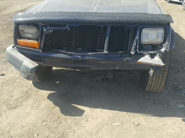 1J4FF48S01L574713 - 2001 JEEP CHEROKEE S BLUE photo 9