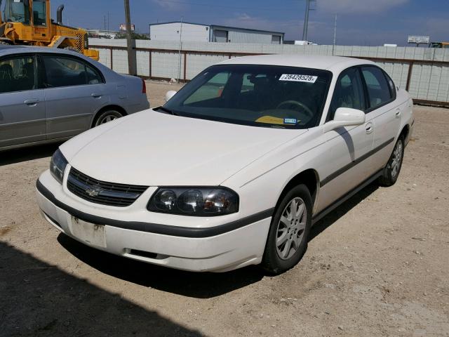 2G1WF52E559238849 - 2005 CHEVROLET IMPALA WHITE photo 2